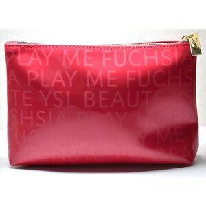 Yves Saint Laurent Beaute New Play Me Fuchsia Makeup Bag. Size 8" X 5"